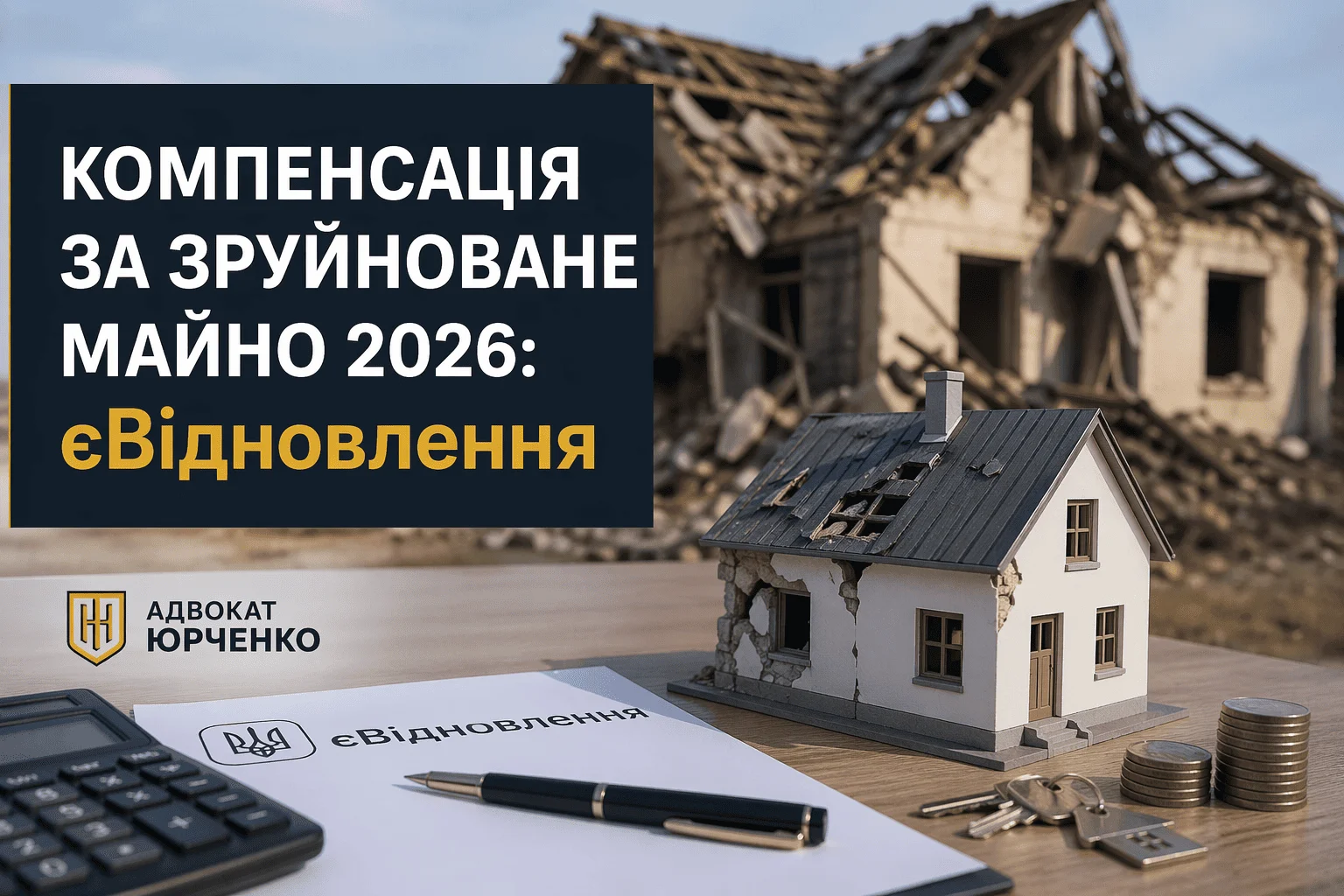 Блог - Компенсація за зруйноване майно 2026: єВідновлення | Адвокат Юрченко