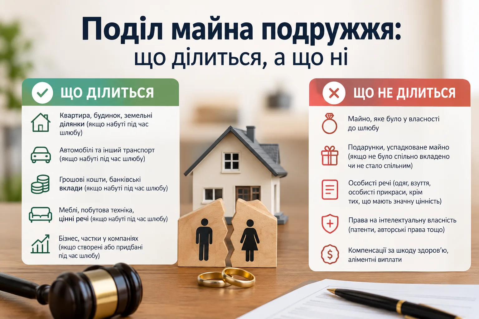Блог - Раздел имущества супругов: что делится, а что нет