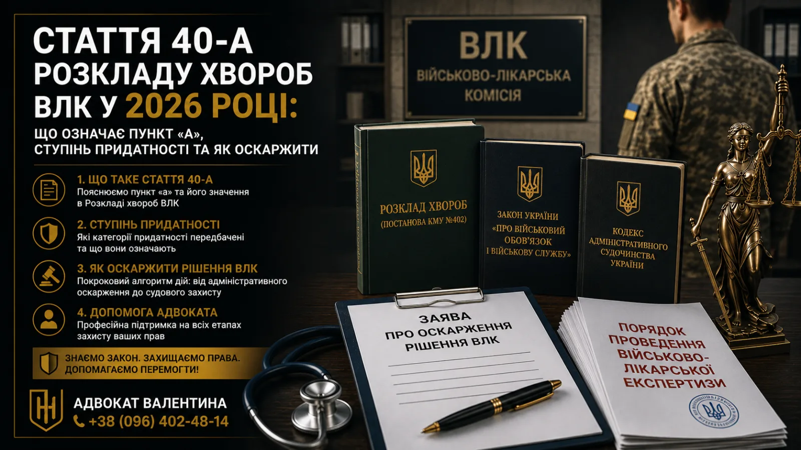 Блог - Статья 40-А расписания болезней ВЛК в 2026 году: что означает пункт «а», степень годности и как обжаловать
